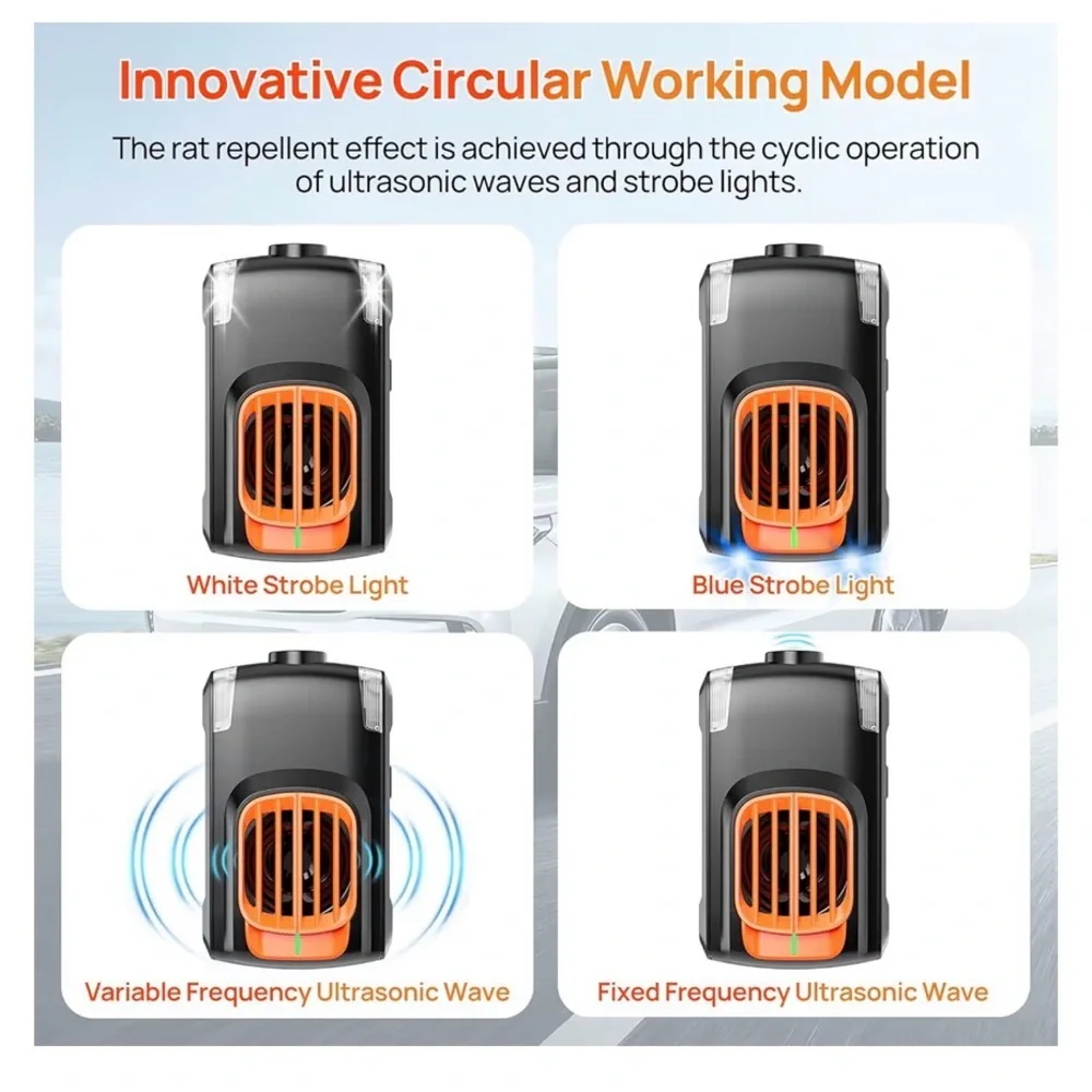 Vehicle LED Rodent Control Device